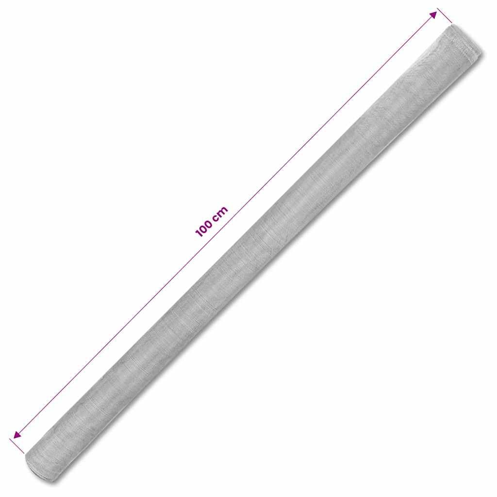 Aluminum Mesh Screen 39.4x196.9 Inches Silver M390