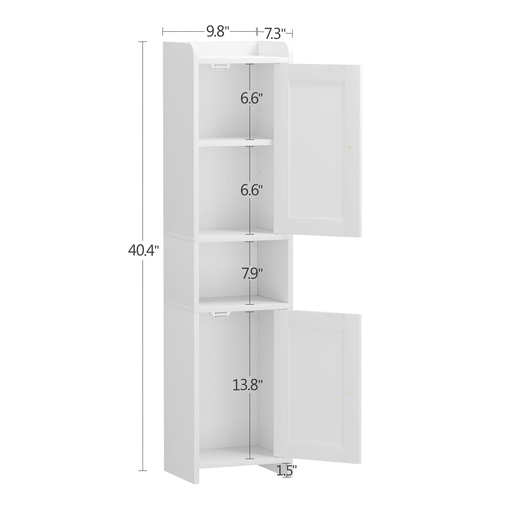White Bathroom Cabinet with 2 Doors H1749