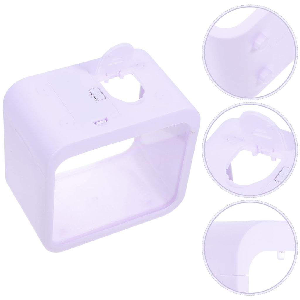Mini Betta Fish Tank with LED Light Portable Plastic Desktop Aquarium Cube Q9096