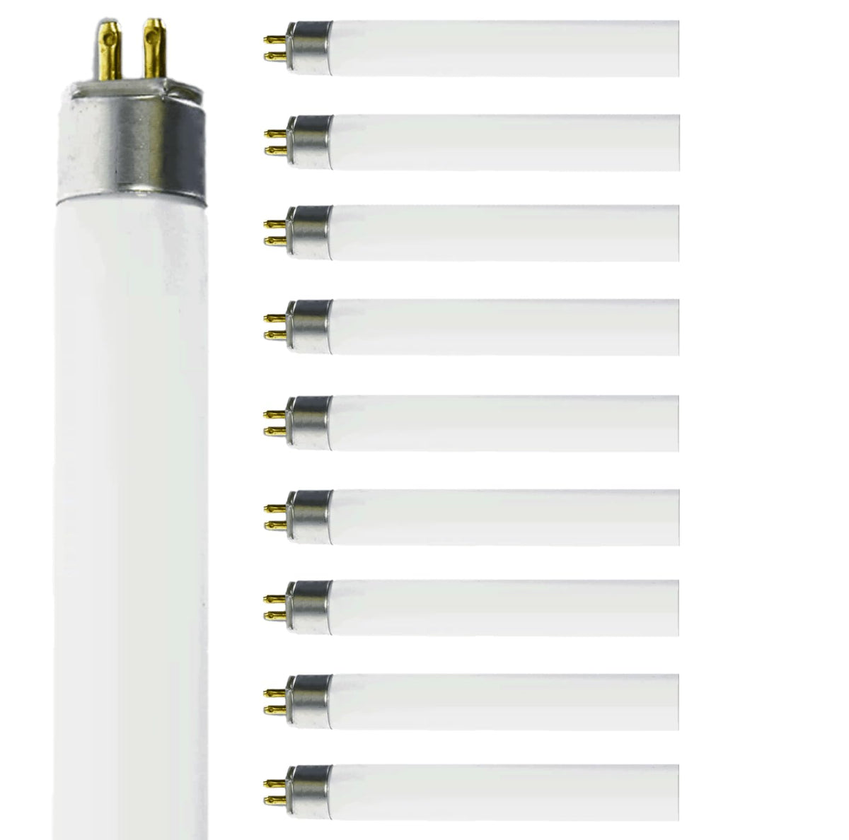 14W 4100K Cool White T5 Fluorescent Bulb 24 Inch G5 Bipin Base Pack of 10 F526