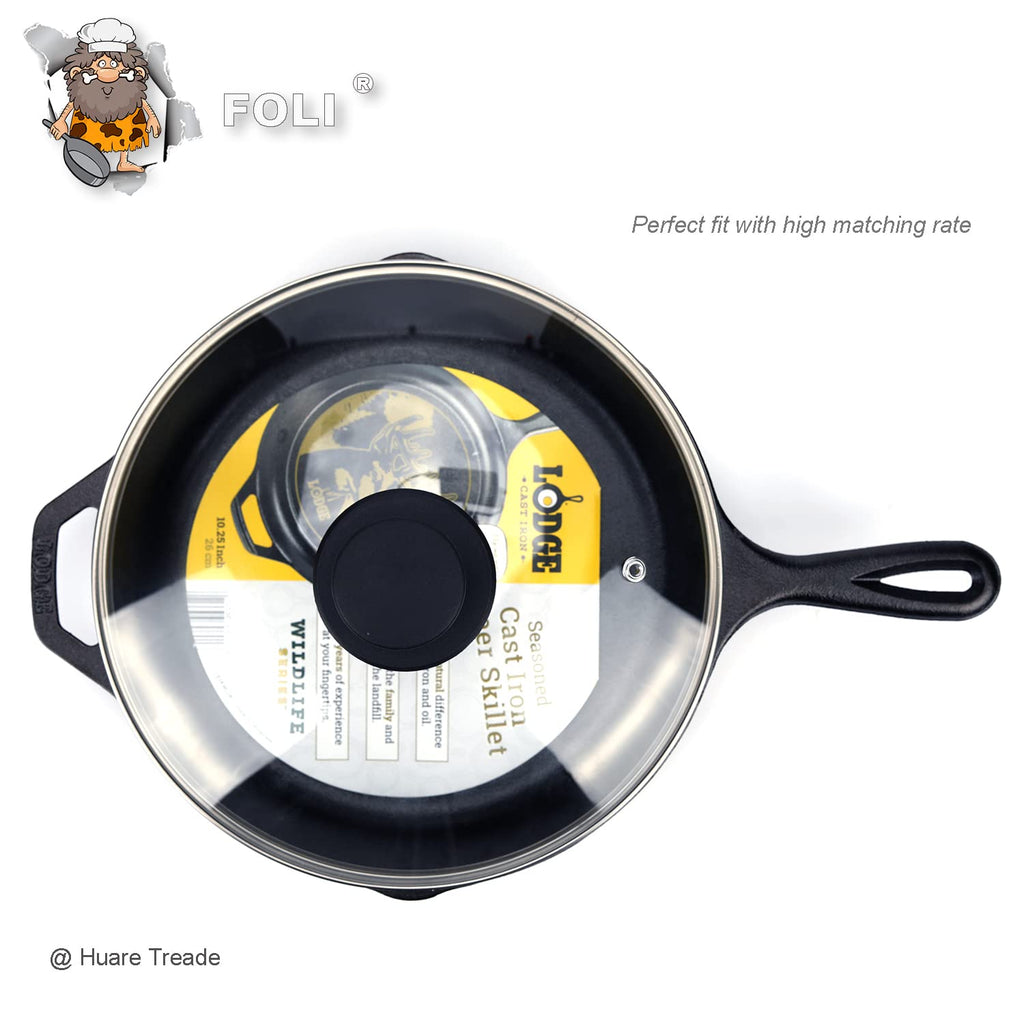 10.25 Inch Tempered Glass Lid with Steam Vent Y11831