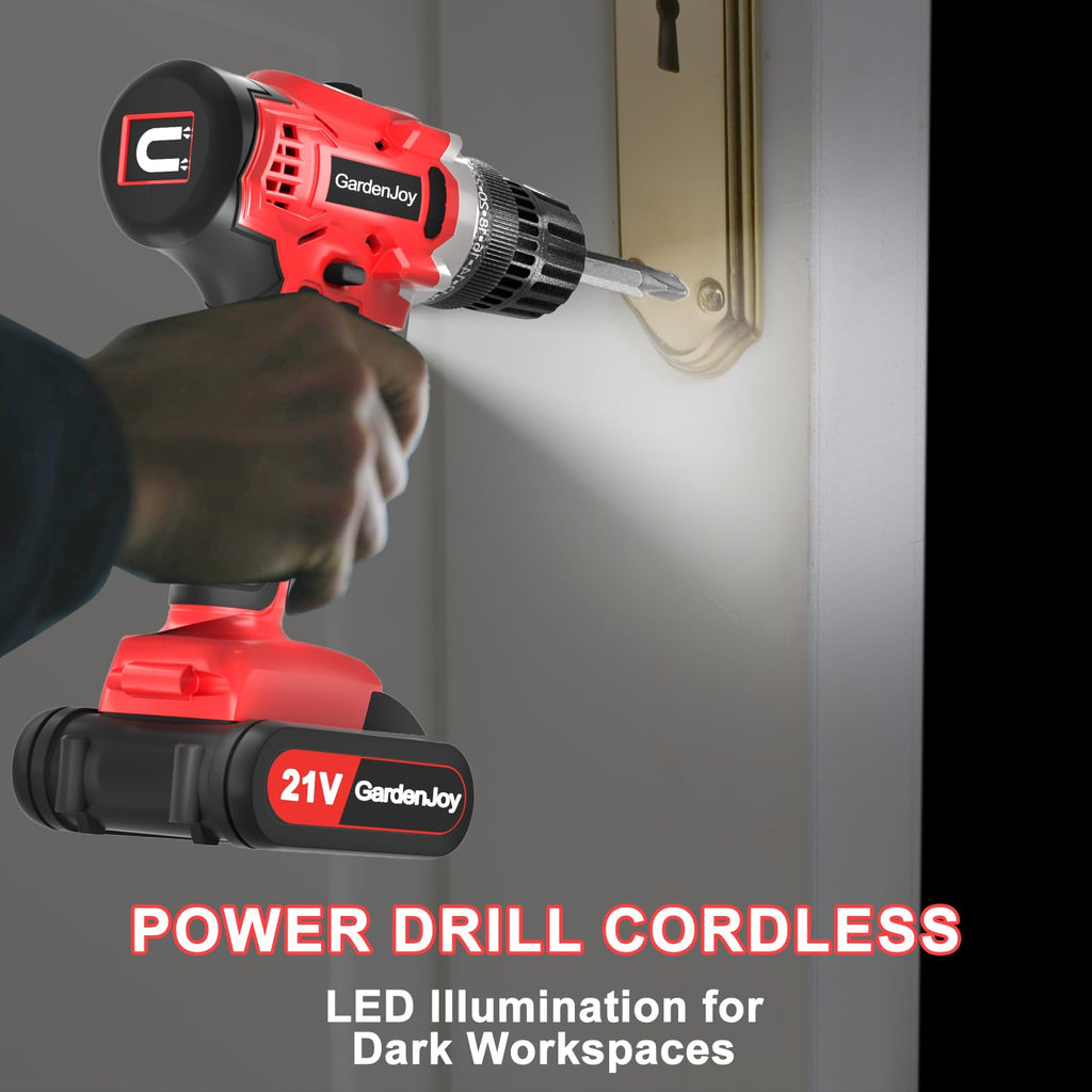 20v Cordless Drill Set with Charger 3/8" Keyless Chuck K4006