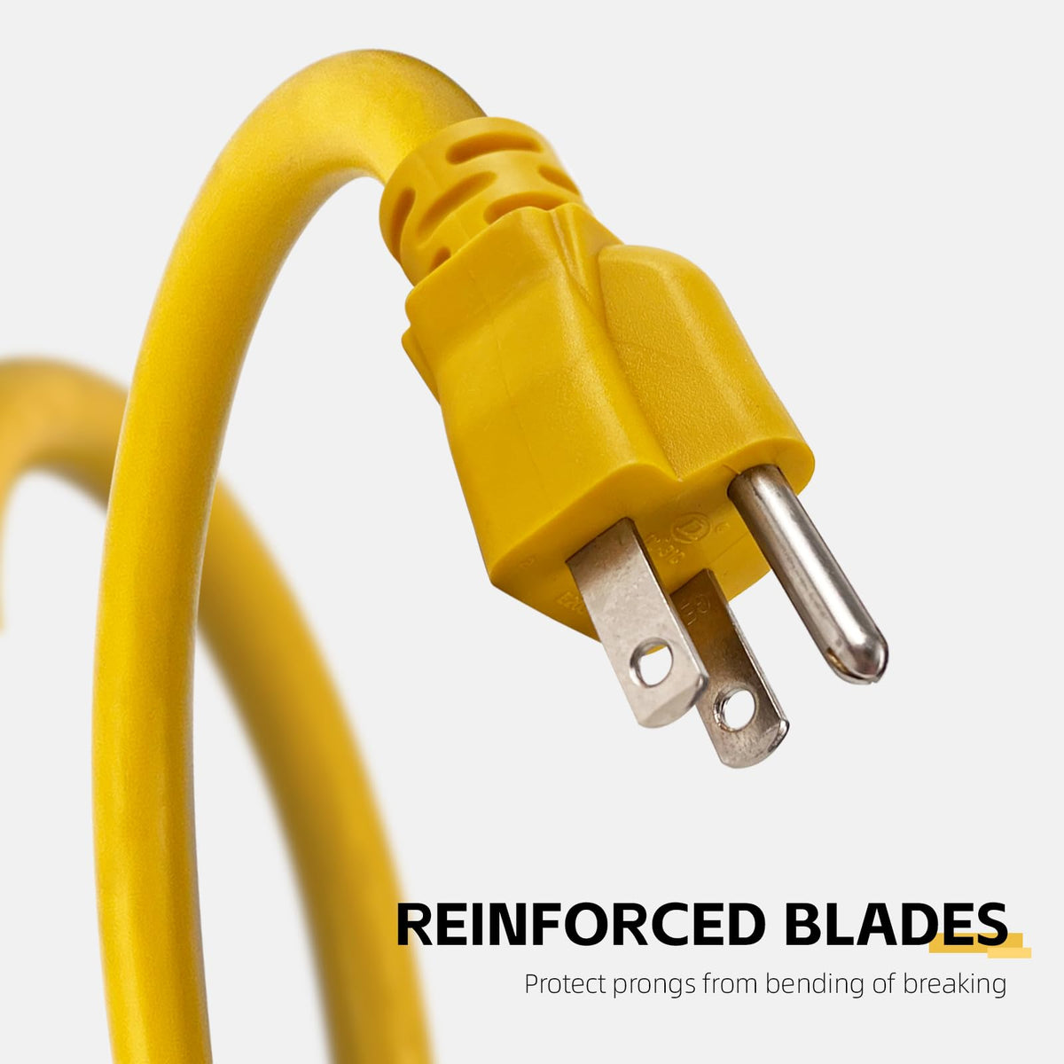 12 Ft Heavy Duty Yellow Extension Cord Y687