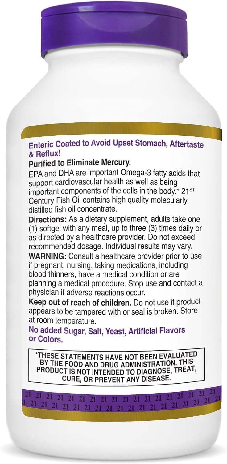 Fish Oil 1000 Mg Enteric Coated Softgels Q571431