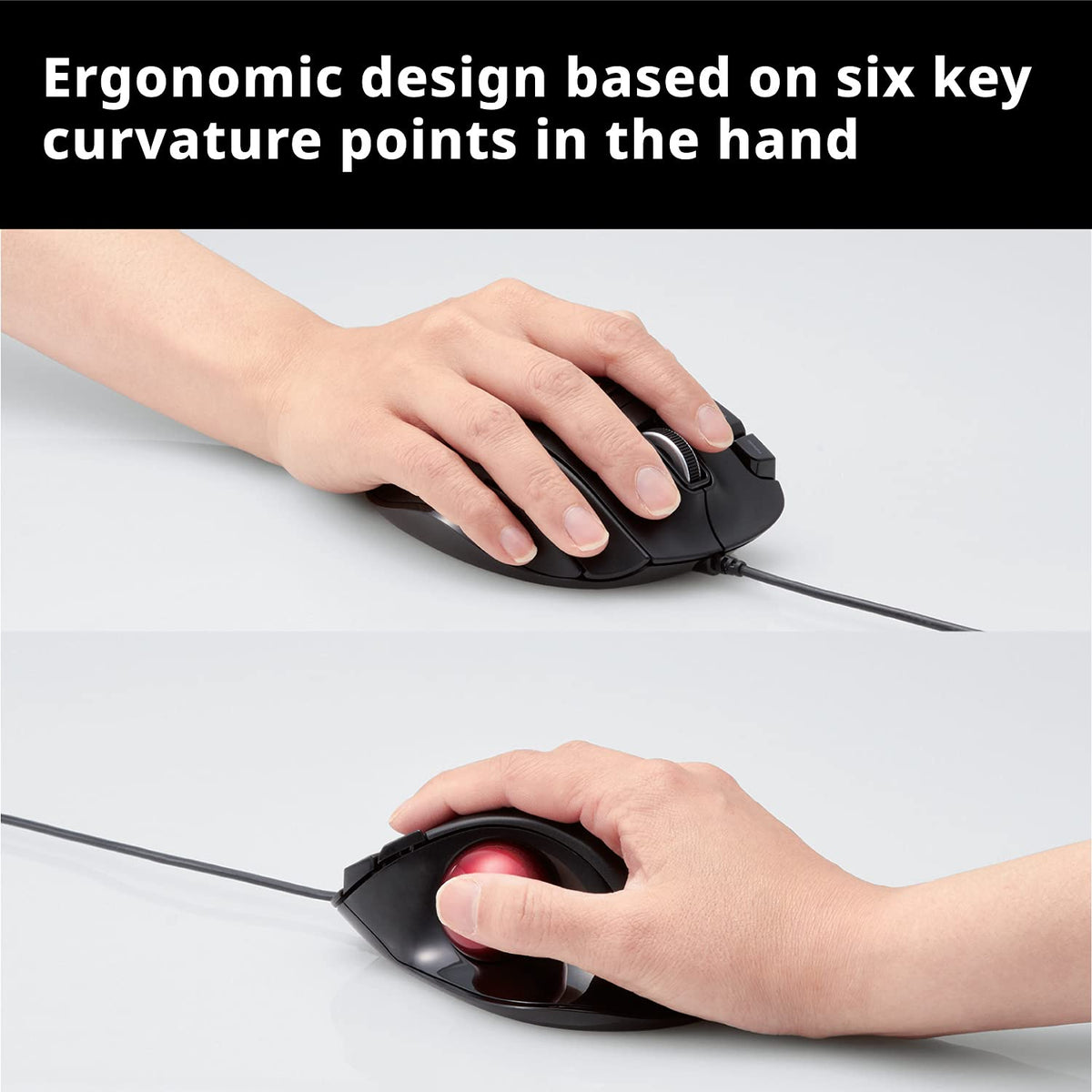 Wired Ergonomic Thumb Control Trackball Mouse G956860