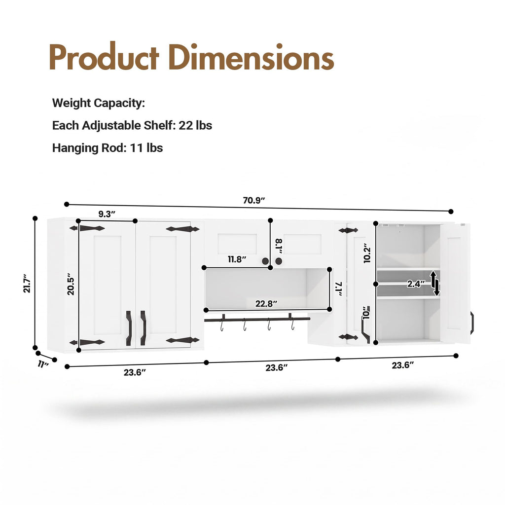 Wall Mounted Laundry Room Cabinet Set K462