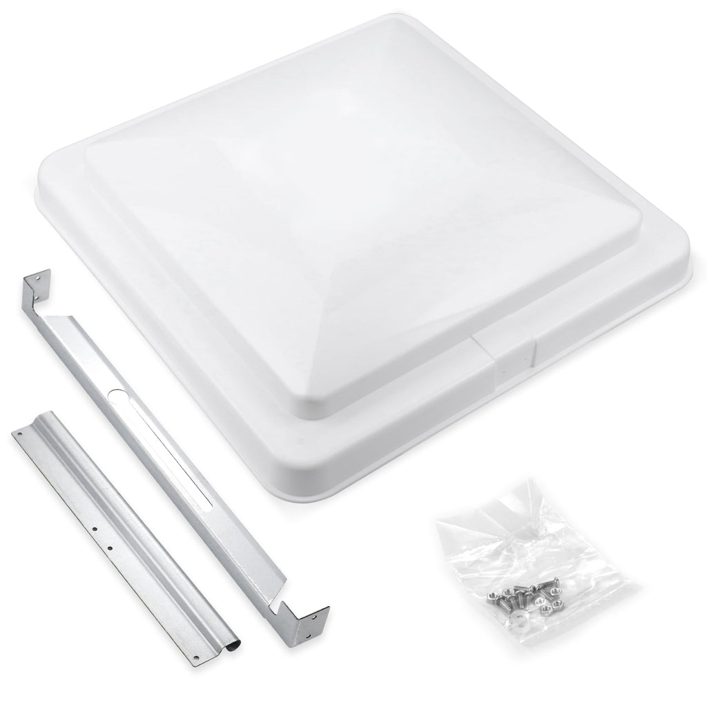 14" White Plastic Square RV Roof Vent Cover X846