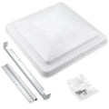 14" White Plastic Square RV Roof Vent Cover X846