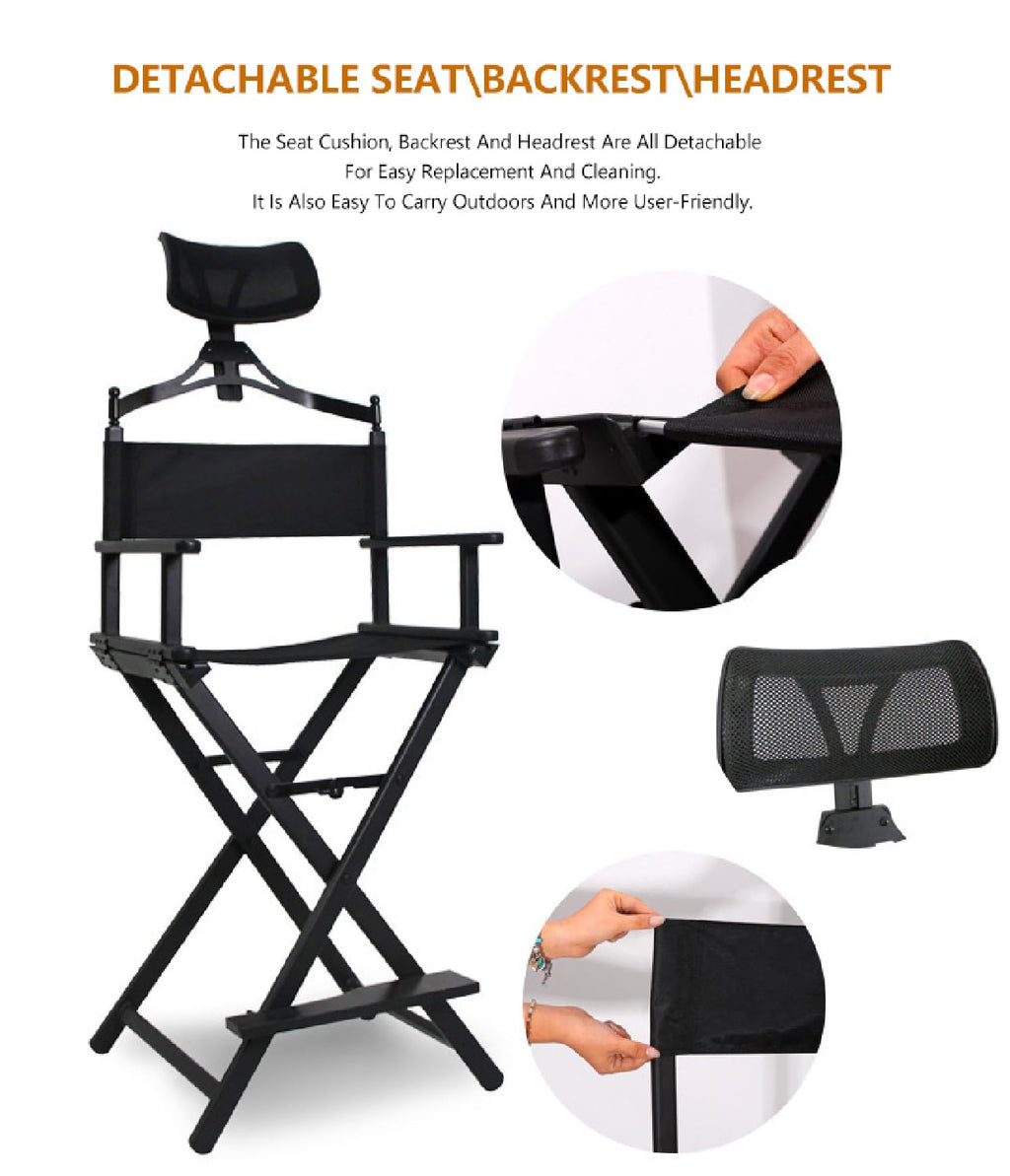 Extra Tall Foldable Makeup Artist Stool Chair E7713