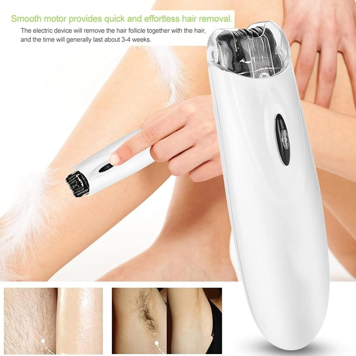 Portable Dual-Head Electric Hair Removal Tool Eyebrow Trimmer J8940