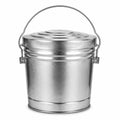 6 Gallon Metal Trash Can with Lid U46166
