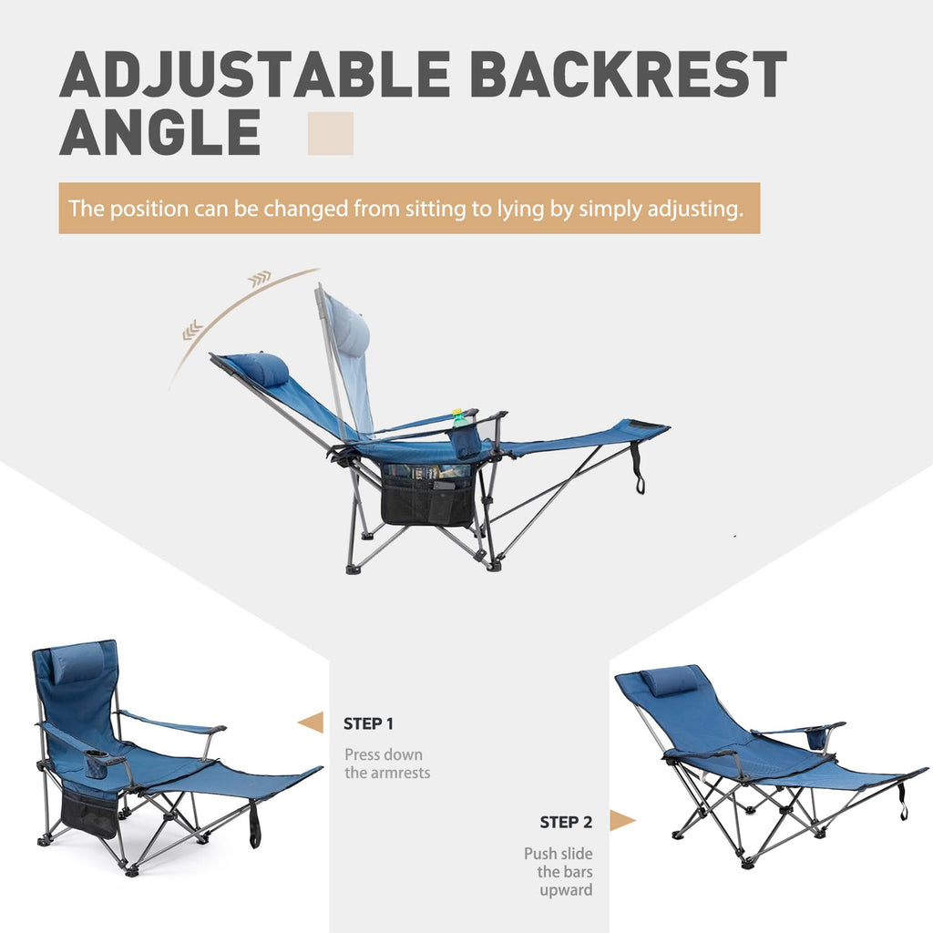Zero Gravity Reclining Folding Chair with Footrest Cup Holder P5204
