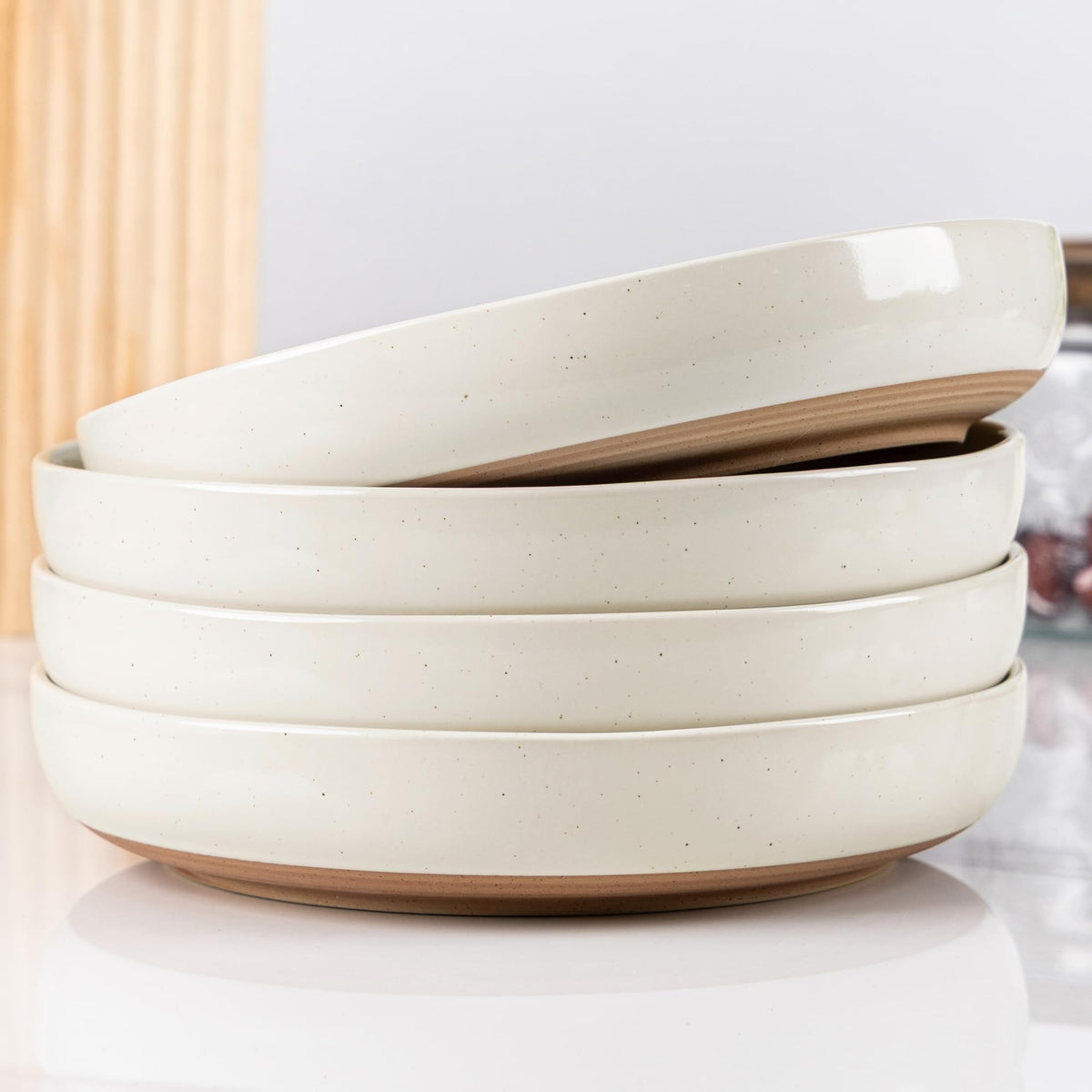 8.75'' Ceramic Stoneware Bowls Set of 4 D976