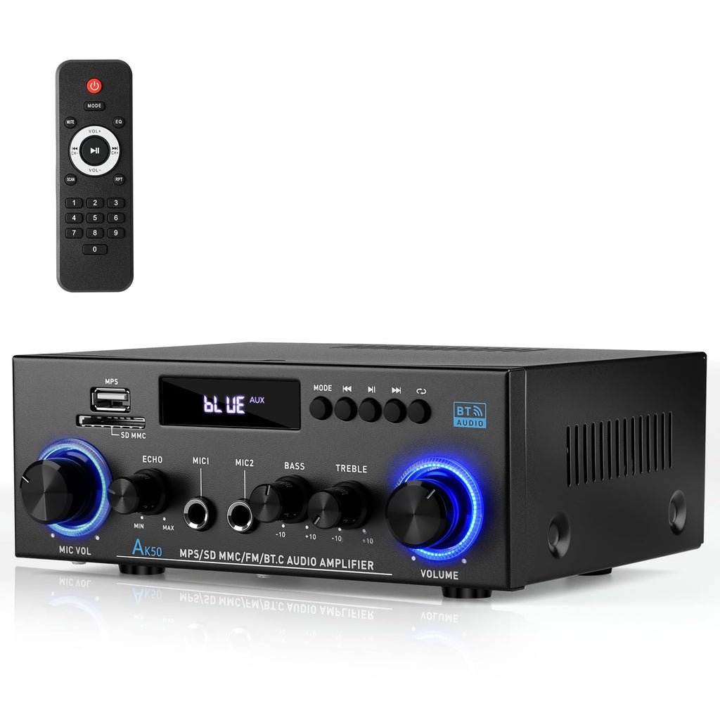 2 Channel 400W Bluetooth Stereo Audio Amplifier T430