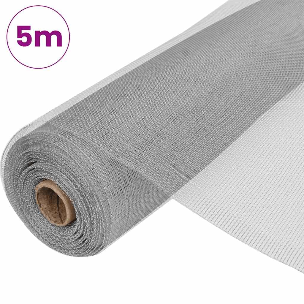 Aluminum Mesh Screen 39.4x196.9 Inches Silver M390