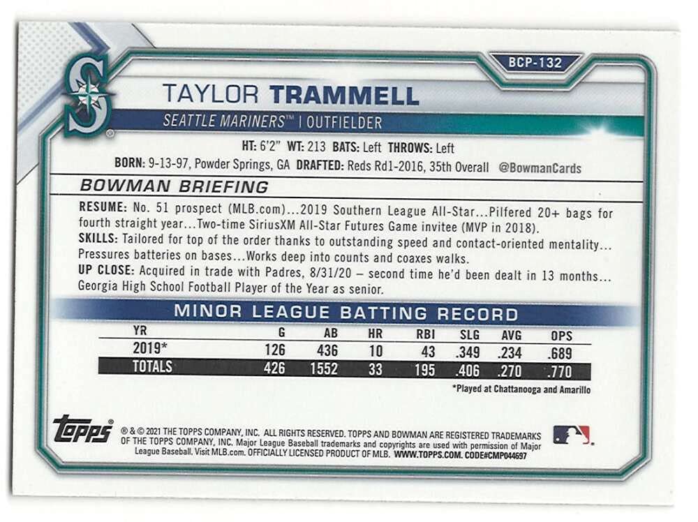 Baseball Card M25594