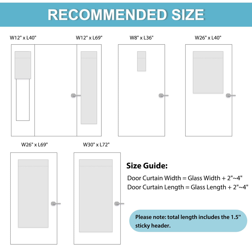Blackout French Door Curtain 1 Panel X61736