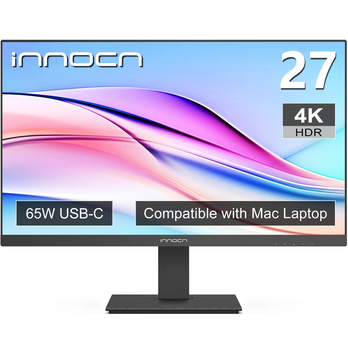 27" 4K USB-C IPS Monitor with Built-in Speakers, Black M138