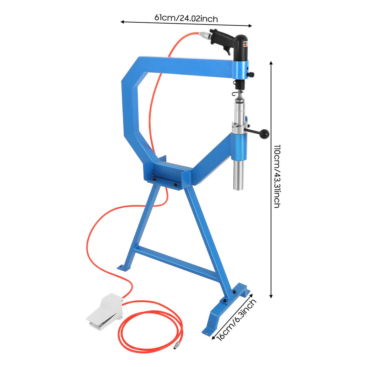 Pneumatic Planishing Hammer with 1" 2" 3" Anvil O20488