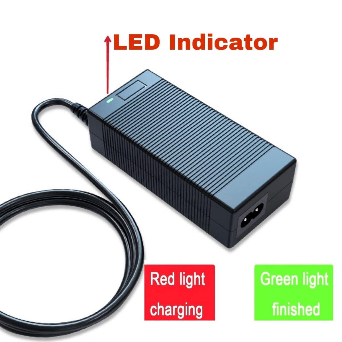 42V 2A/1.5A Universal 5 Plugs Fast Electric Charger for 36V Lithium Battery O435