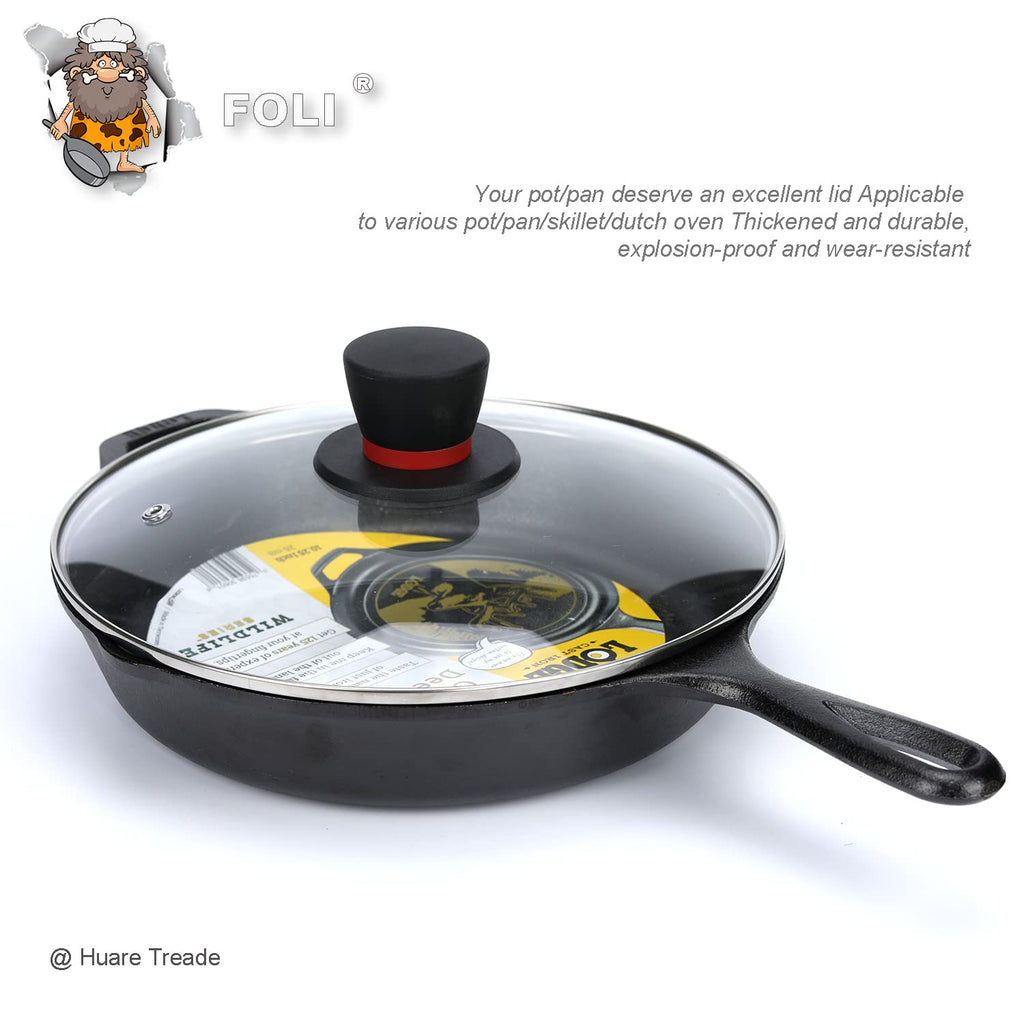 10.25 Inch Tempered Glass Lid with Steam Vent Y11831