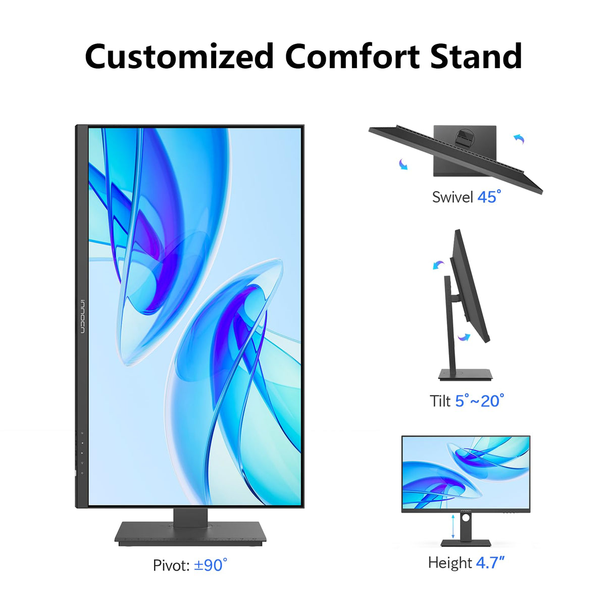 27" 4K USB-C IPS Monitor with Built-in Speakers, Black M138