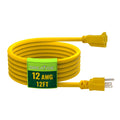 12 Ft Heavy Duty Yellow Extension Cord Y687