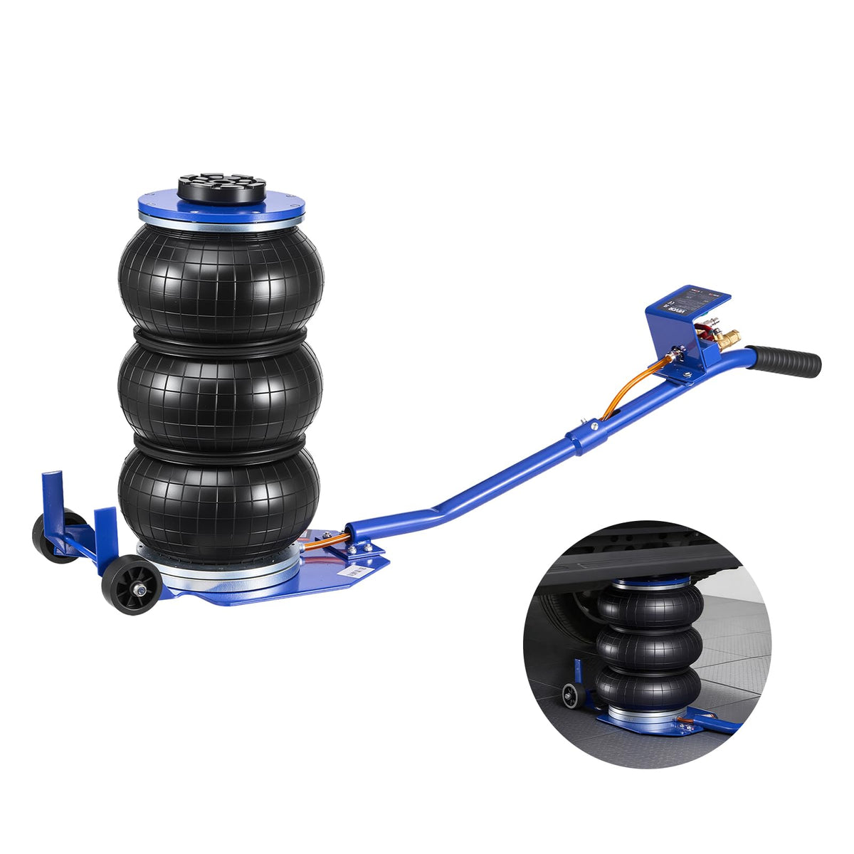 3 Ton Triple Bag Air Jack with Long Handle T188