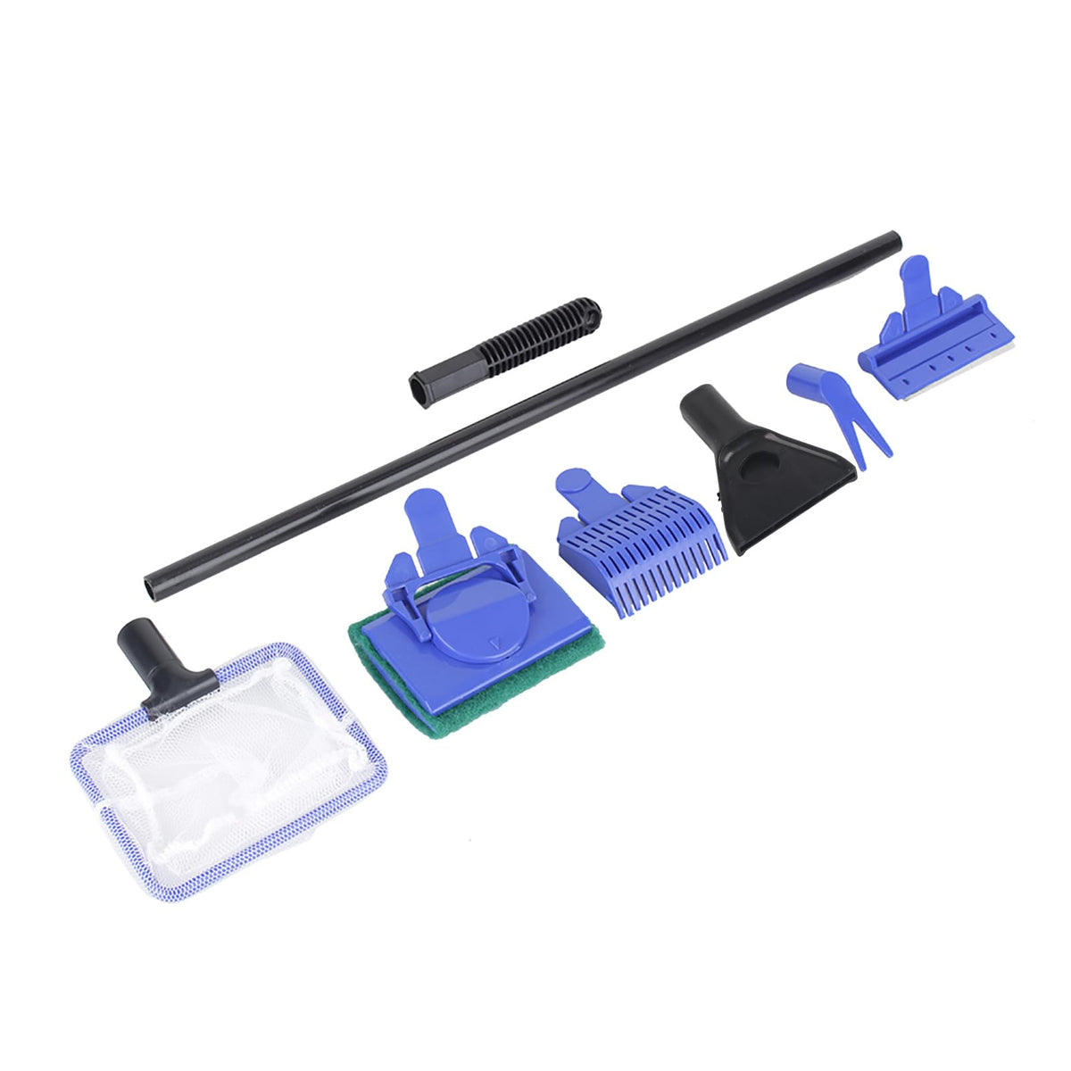 5 in 1 Fish Tank Brush Set with Gravel Rake and Net J61753