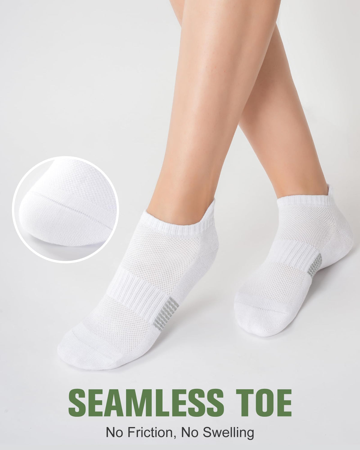 Women's Bamboo Viscose Ankle Socks, 6 Pairs K359