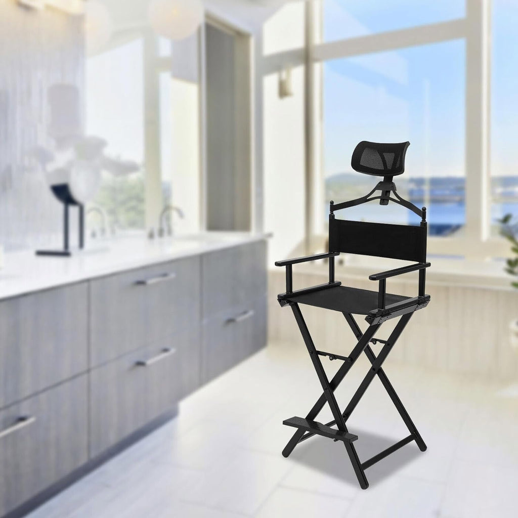 Extra Tall Foldable Makeup Artist Stool Chair E7713