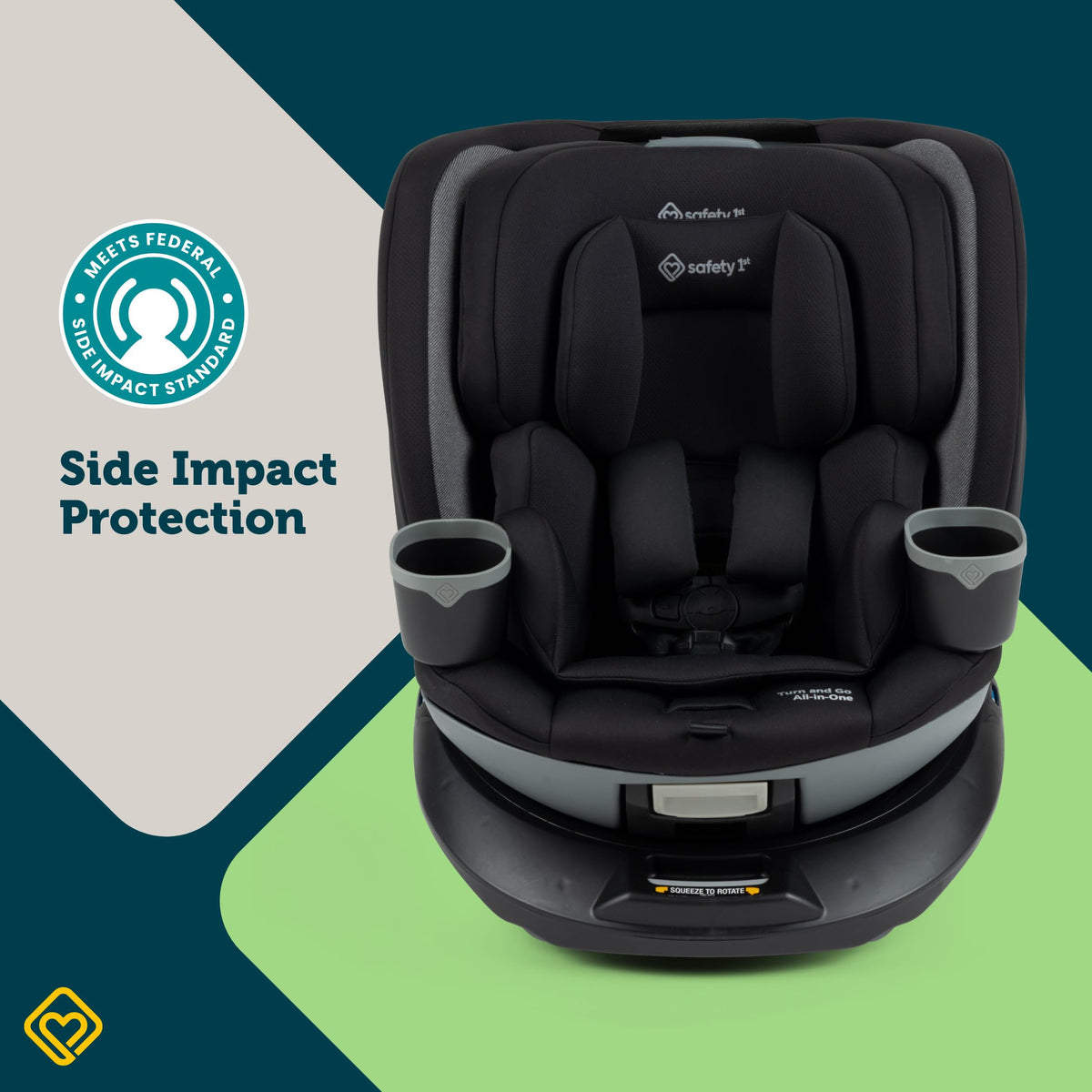 Black Convertible Car Seat U133
