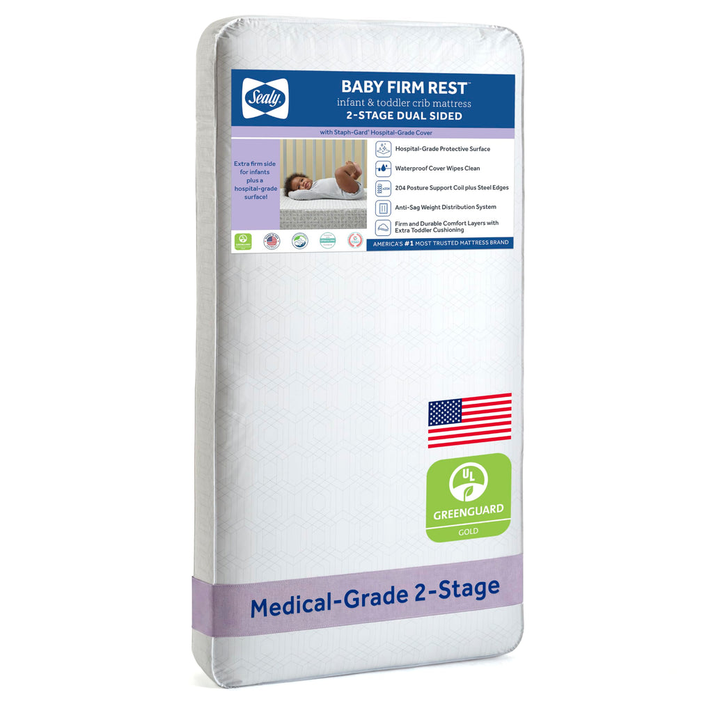 Infant & Toddler Crib Mattress, 204 Coils, Waterproof Breathable I441