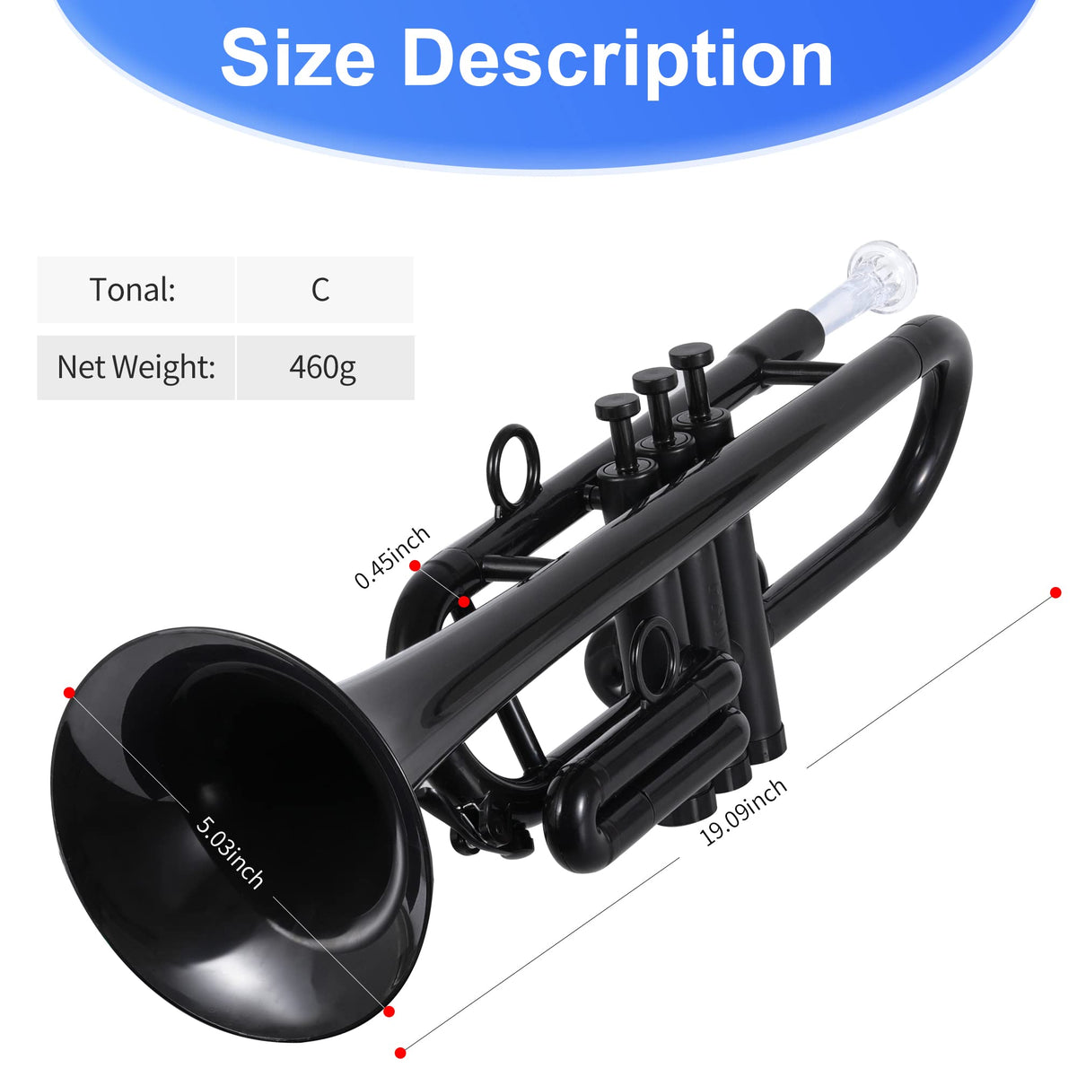 Plastic Trumpet Black E441321