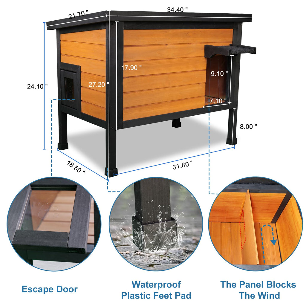 Outdoor Insulated Cat House Z4129
