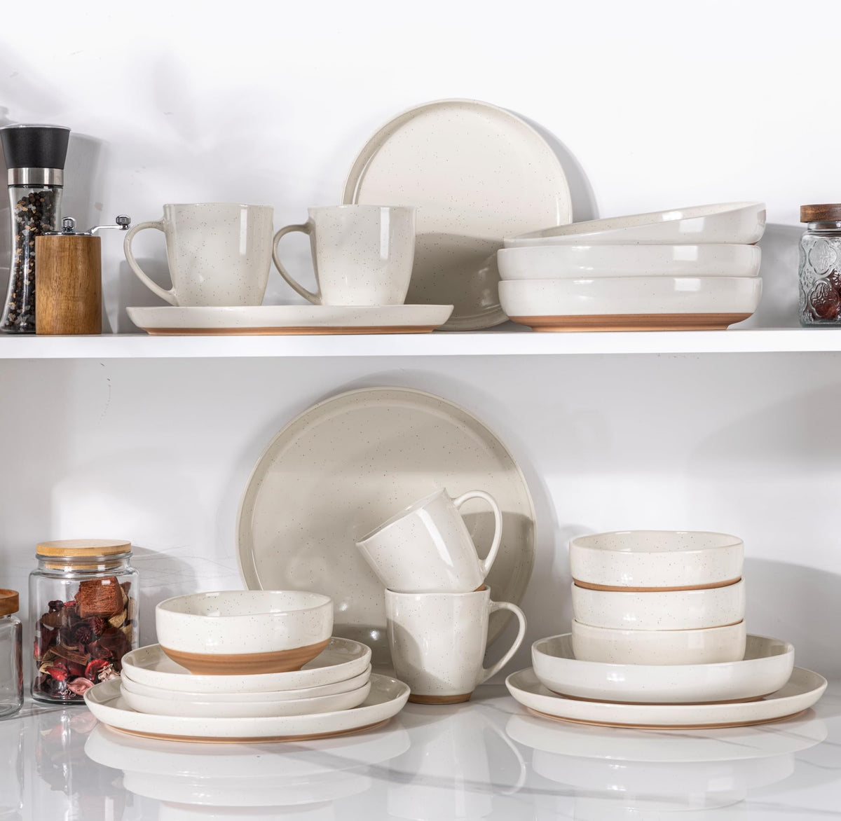 8.75'' Ceramic Stoneware Bowls Set of 4 D976