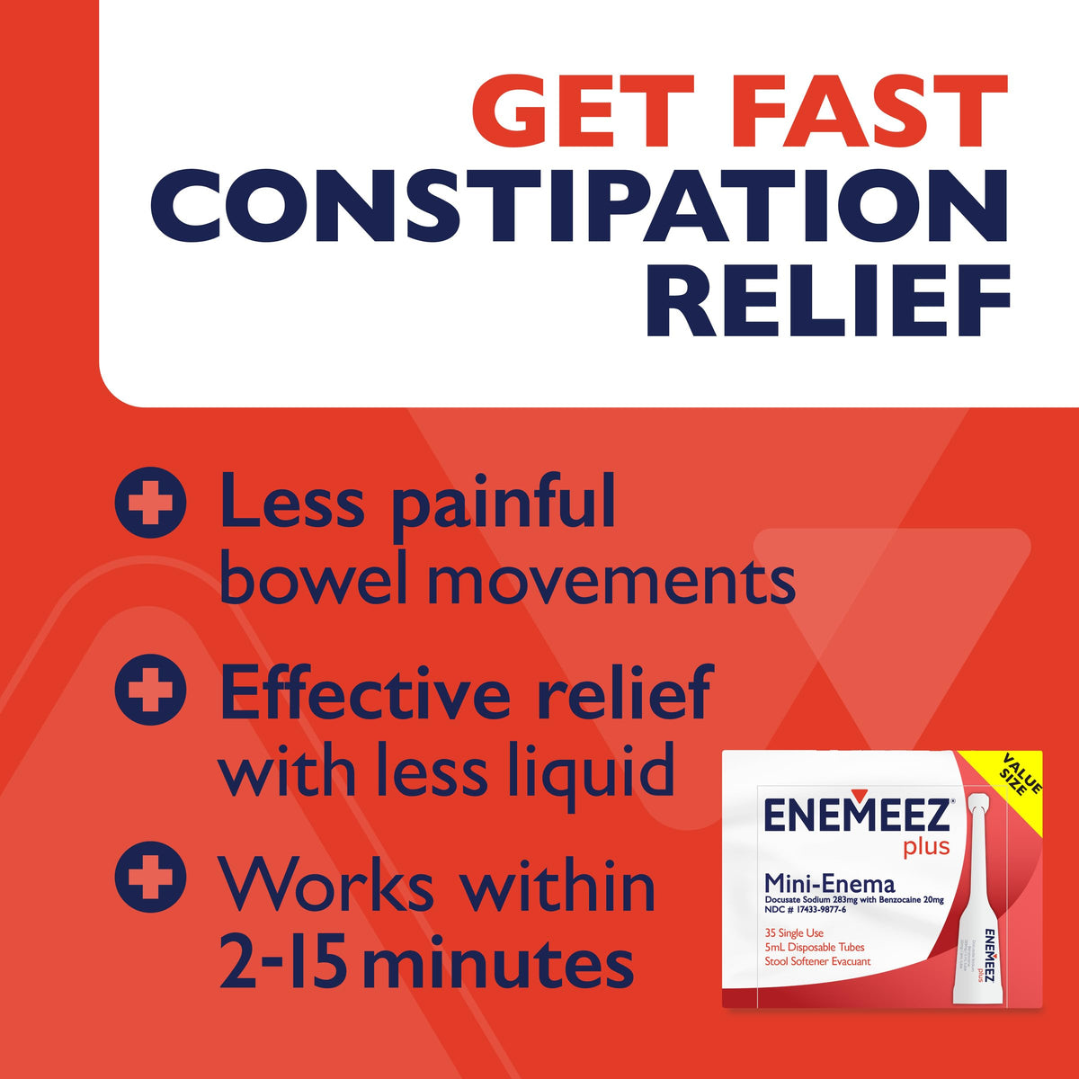 Docusate Sodium Benzocaine Mini Enema 35 Count P795