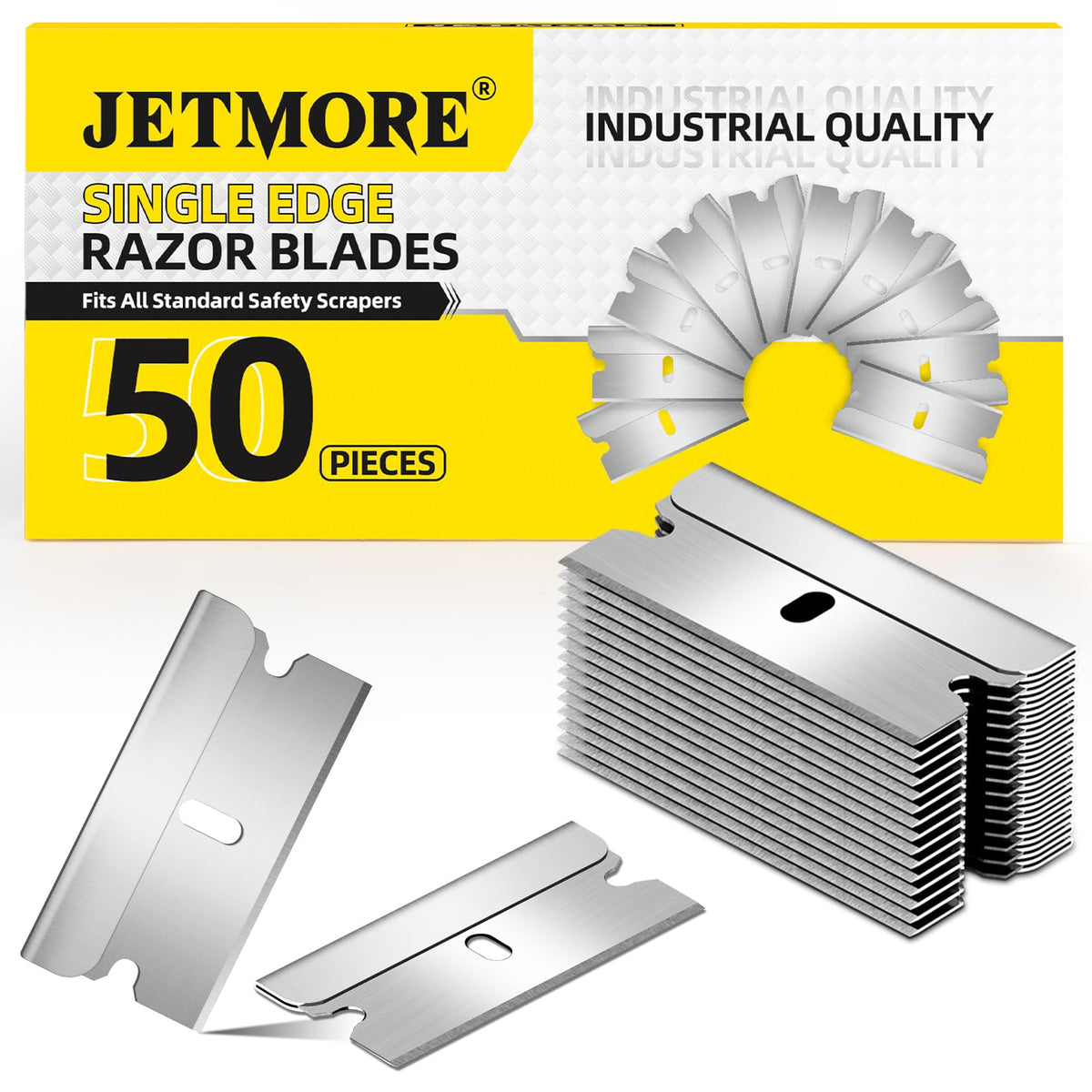 50 Pack Single Edge Razor Blades X608436