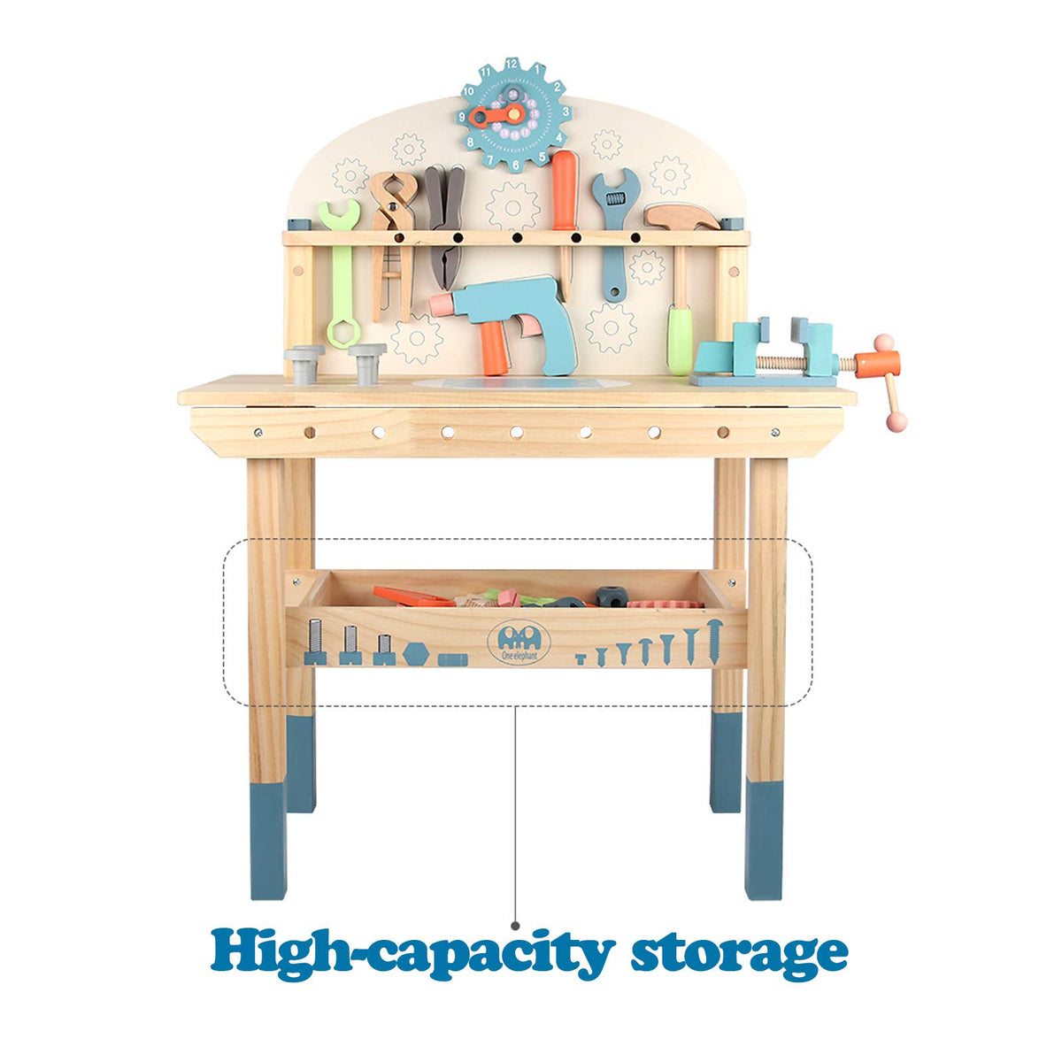 Wooden Kids Tool Bench with Tools Set T466202