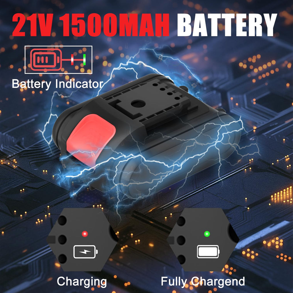 20v Cordless Drill Set with Charger 3/8" Keyless Chuck K4006