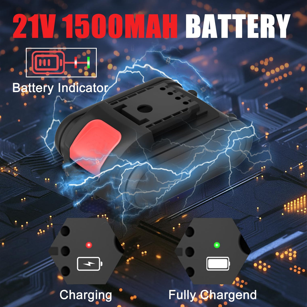 20v Cordless Drill Set with Charger 3/8" Keyless Chuck K4006