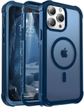 Magnetic iPhone 13 Pro Max Case Heavy Duty Protection Deep Blue P25725