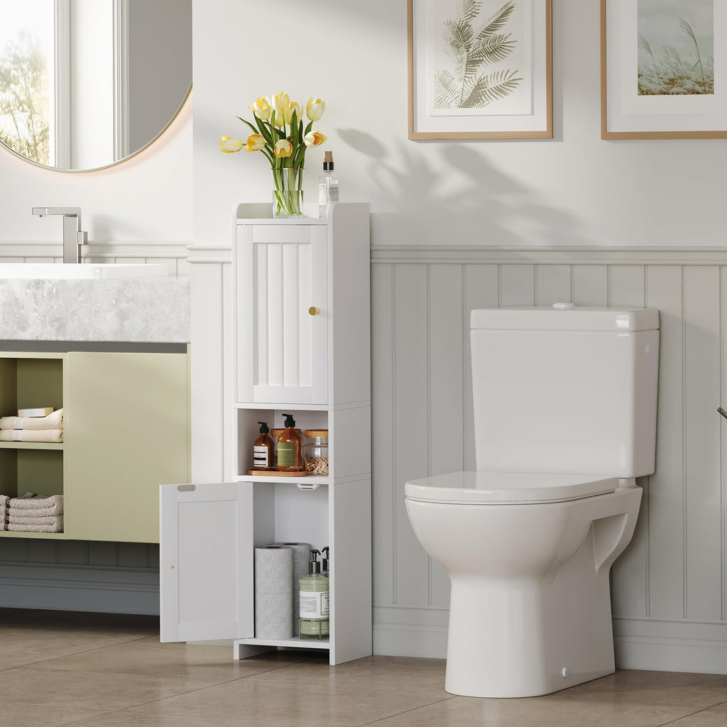 White Bathroom Cabinet with 2 Doors H1749