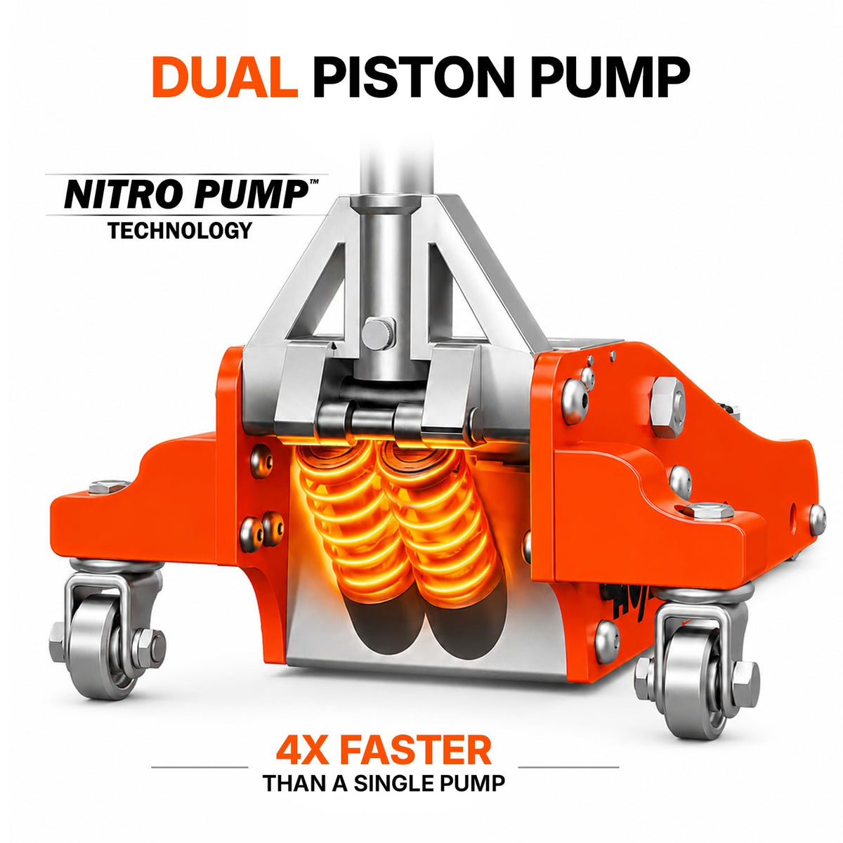 1.5 Ton Aluminum Steel Low Profile Hydraulic Floor Jack H53118