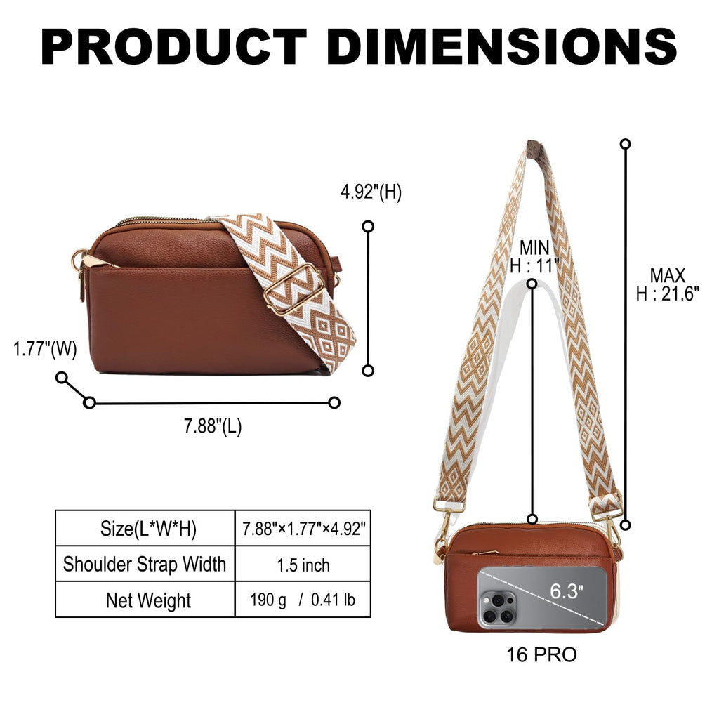 Mini Crossbody Bag Vegan Leather Sling Purse I661486