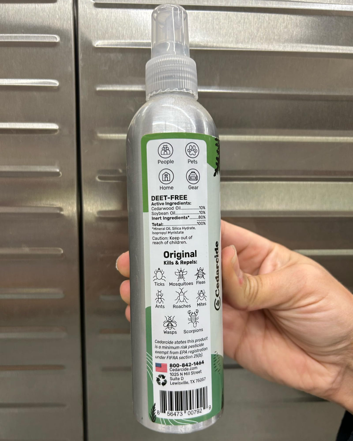 Cedar Oil Spray for Ticks, Fleas, Chiggers & Mosquitoes B271