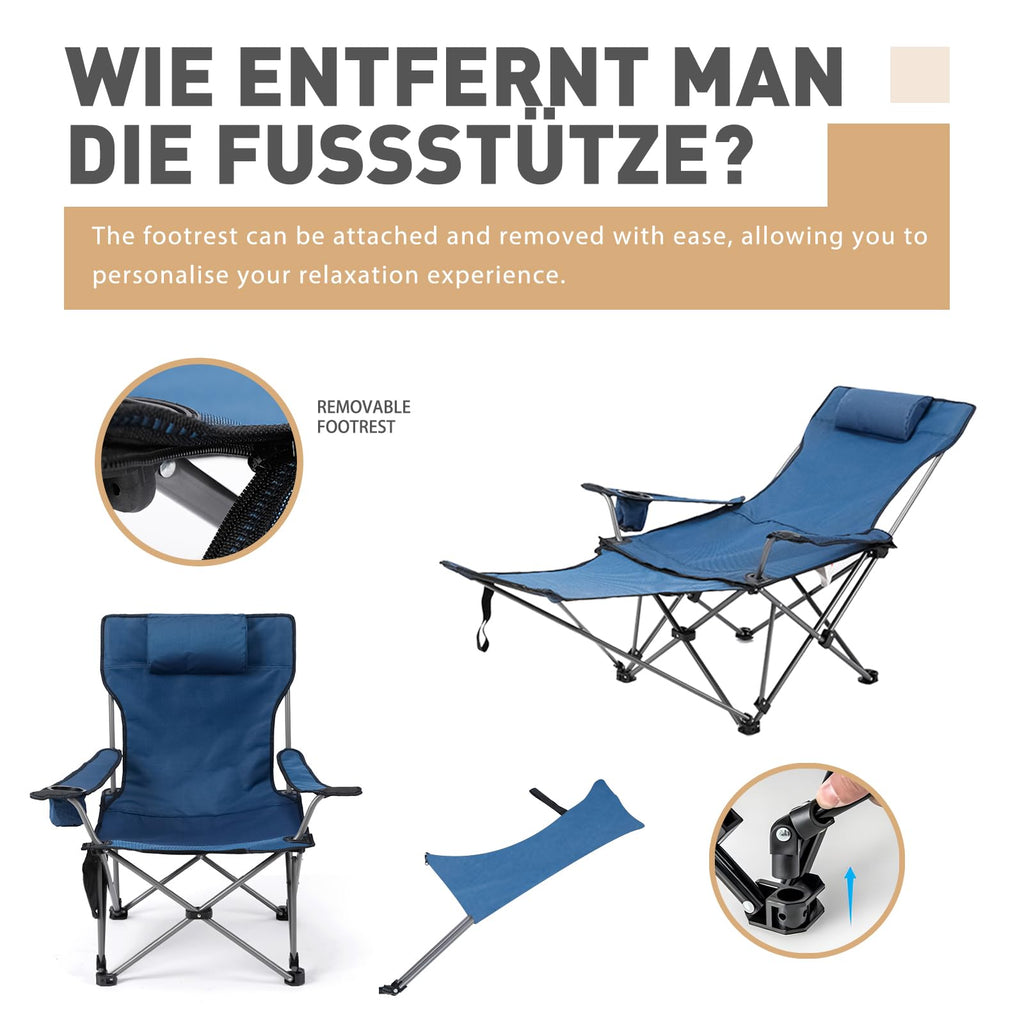 Zero Gravity Reclining Folding Chair with Footrest Cup Holder P5204