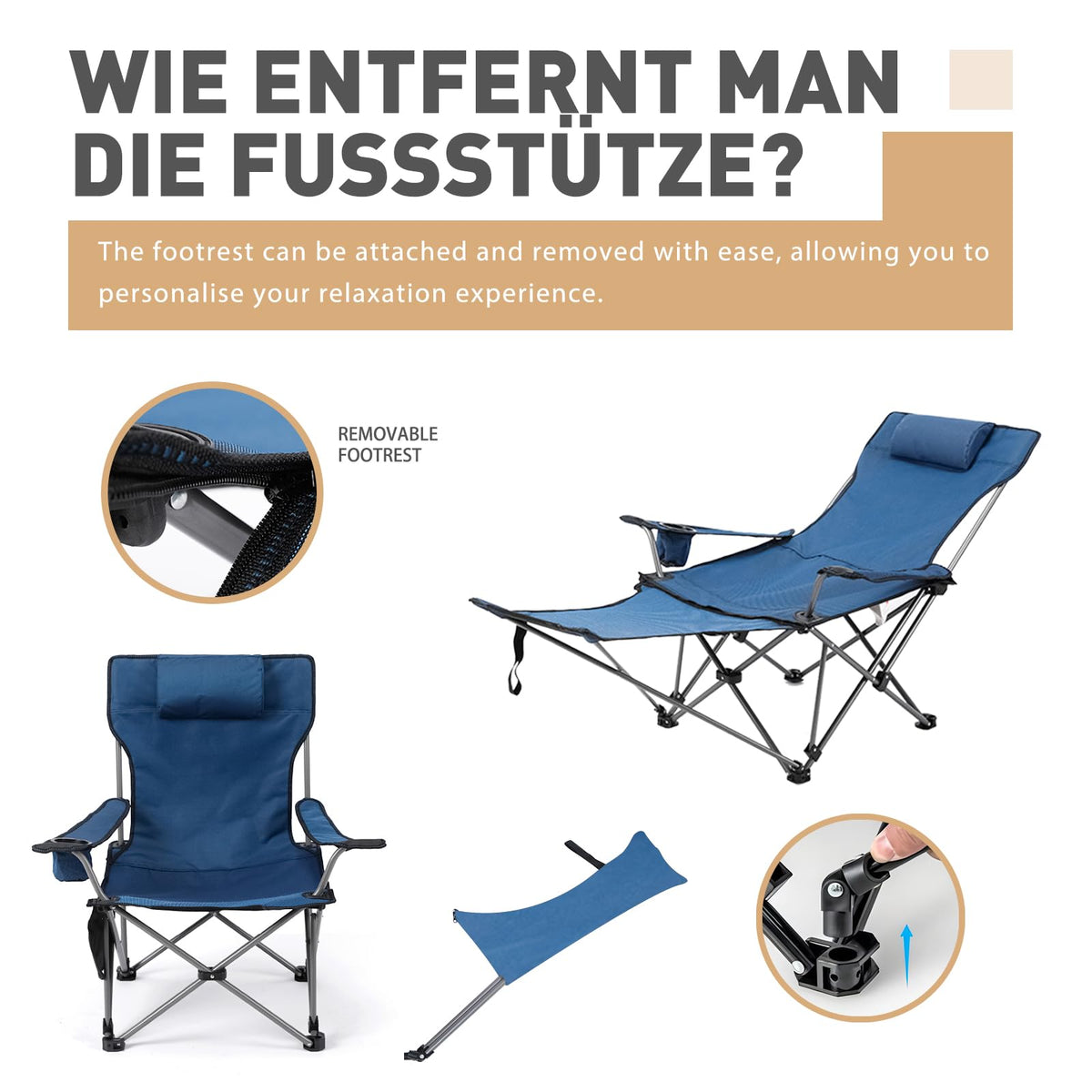 Zero Gravity Reclining Folding Chair with Footrest Cup Holder P5204