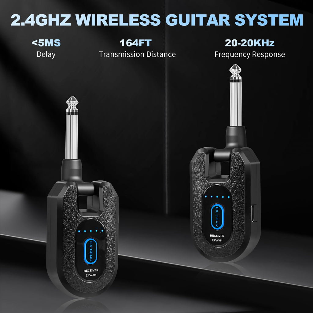 Wireless Guitar System 2.4GHz for Electric Guitar Bass J462111