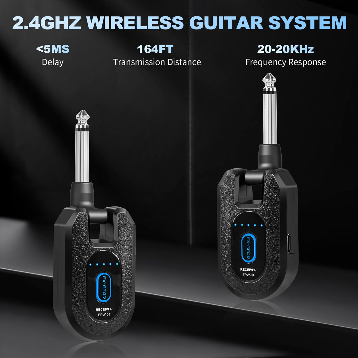 Wireless Guitar System 2.4GHz for Electric Guitar Bass J462111